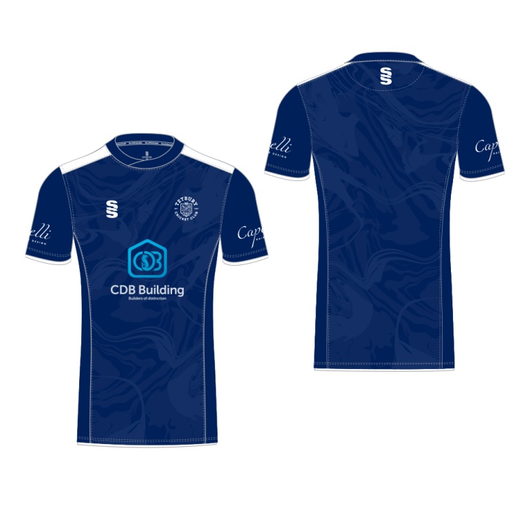 Tetbury CC - Playing Shirt - Short Sleeved - CDB Building - Men's/Youth Fit